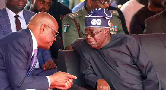 Image of Nyesom Wike and Tinubu